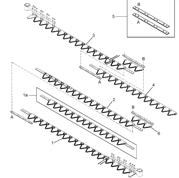 87725592 - блок подрезающих ножей